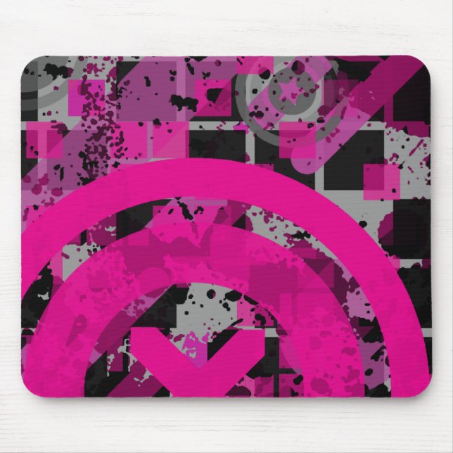 distressed chex : mouse mat (Front)