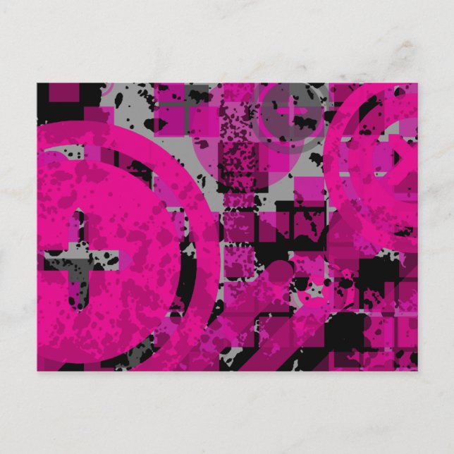 distressed chex : postcard (Front)