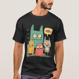 Distressed Colour Block Fishing T-Shirt