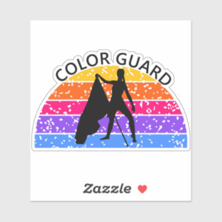 Distressed Colour Guard Flag - Bright