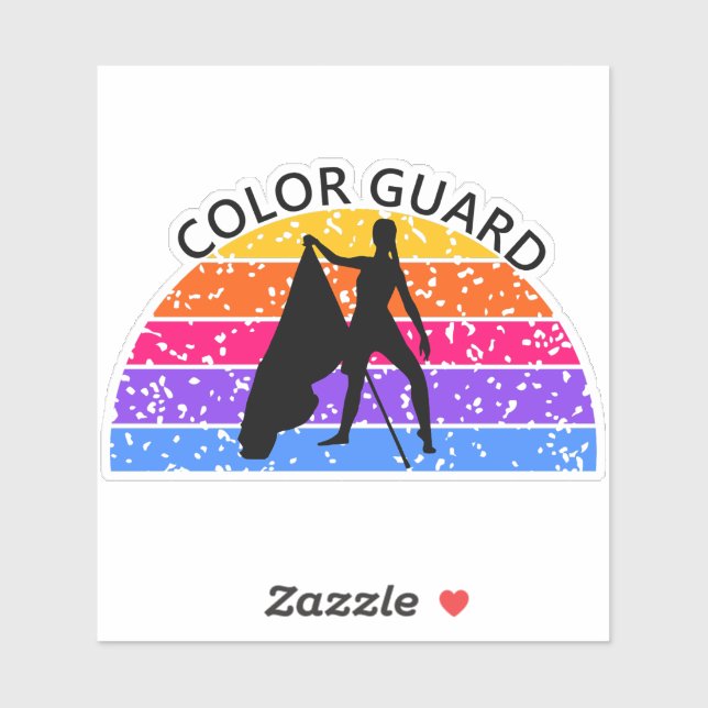 Distressed Colour Guard Flag - Bright (Sheet)