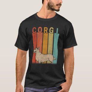 Distressed Corgi Dog Men Women Kid Corgi Dog Ret T-Shirt