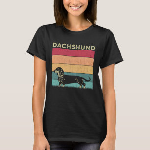 Distressed Dachshund Dog Boys Girls Retro Style D T-Shirt