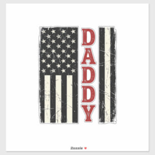 Distressed Daddy American Flag Shirt Design_1