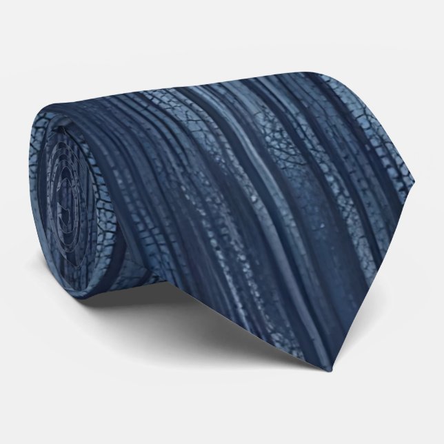 Distressed Denim Look Neck Tie for Men (Rolled)
