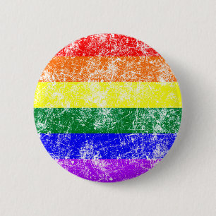 Distressed Design Pride Button