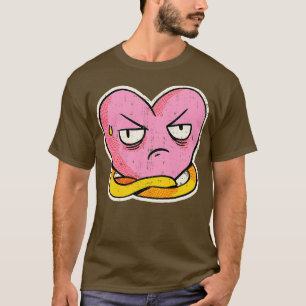 Distressed Disgusted Heart toon T-Shirt