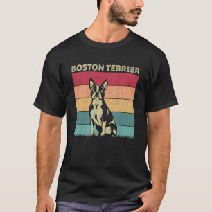 Distressed Dog Boys Girls Retro Alaskan Malamute T-Shirt