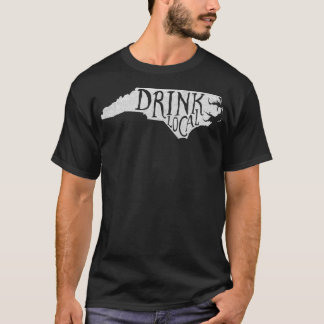 Distressed Drink Local North Carolina State Beer T-Shirt