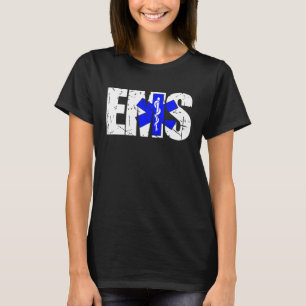 Distressed EMS 911 Emergency Medical Services T-Shirt