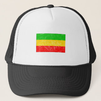 Distressed Ethiopia Flag Trucker Hat