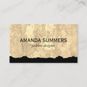 Distressed Fabric Business Card