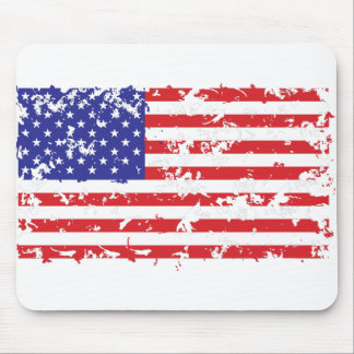 Distressed-Flag-Horizontal Mouse Mat