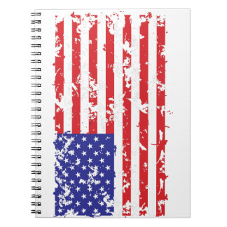 Distressed-Flag-Horizontal Notebook
