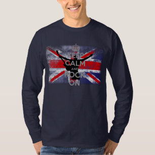 Distressed Flag of the United Kingdom Rock on T-Shirt