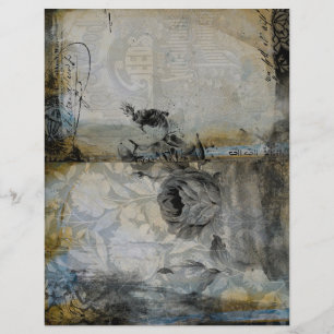 Distressed Floral Background