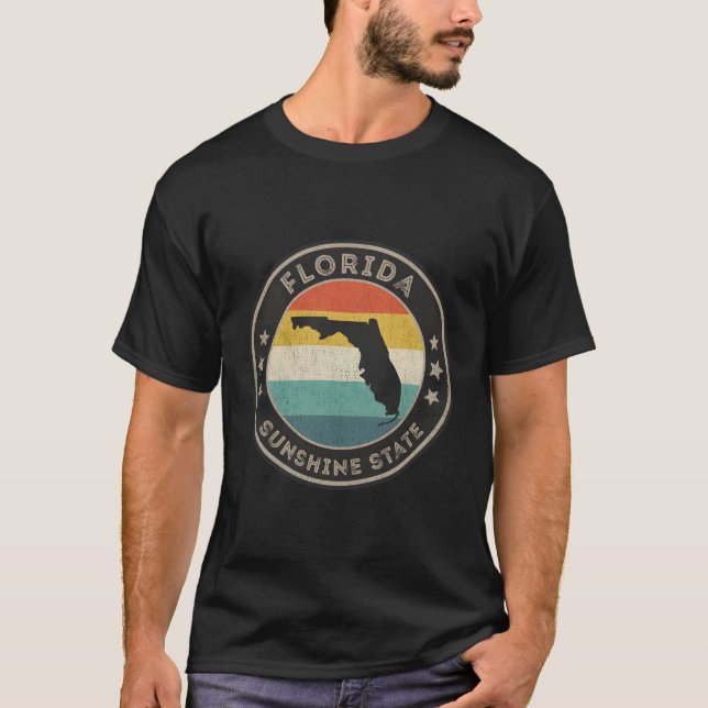 Distressed Florida Sunshine State T-Shirt (Front)