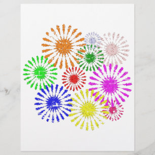 Distressed Flower Burst