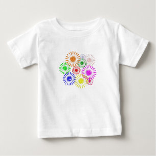 Distressed Flower Burst Baby T-Shirt