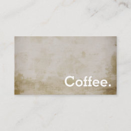Distressed Fog Simple Loyalty Coffee Punch-Card Card