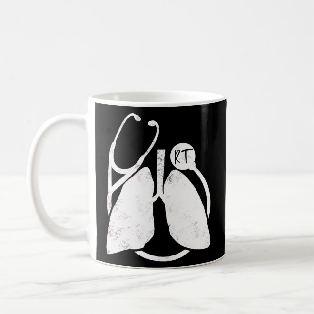 Distressed For Respiratory Therapist Coffee Mug (Left)