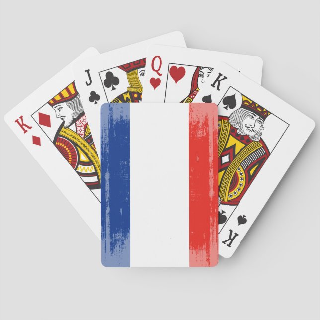 DISTRESSED FRANCE FLAG .png Playing Cards (Back)