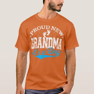 Distressed Gender Reveal Proud New Grandma It's A  T-Shirt
