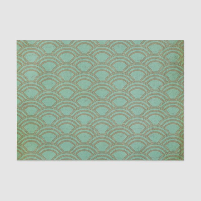 Distressed Geometric Retro Tissue Paper (Front)