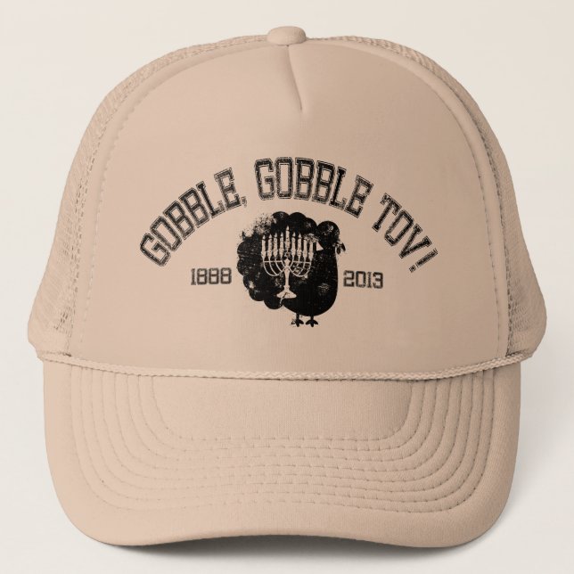 Distressed Gobble Gobble Tov Trucker Hat (Front)