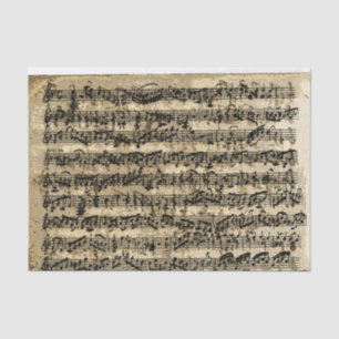 Distressed Gold Sheet Music Vintage