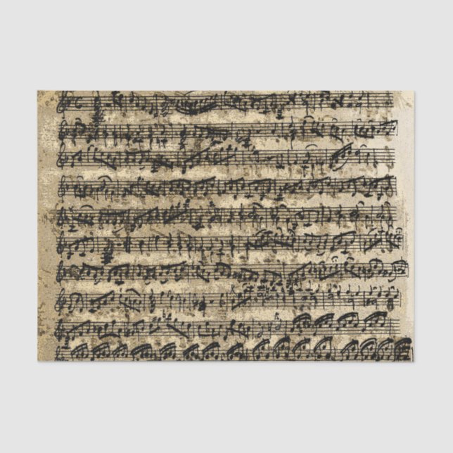 Distressed Gold Sheet Music Vintage (Front)