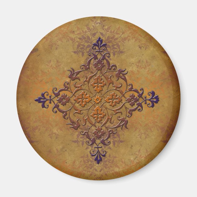 Distressed Gothic Art in Warm Tones Magnet (Front)