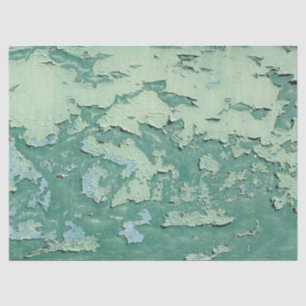 Distressed Grunge Green Paint Urban Loft DIY Decor Tissue Paper
