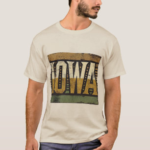 Distressed Grunge Iowa T-Shirt