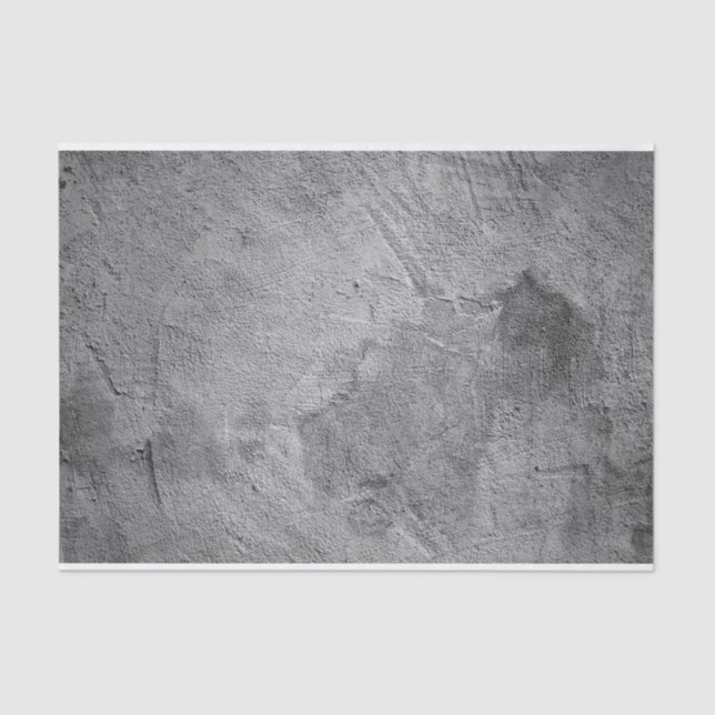 Distressed Grunge Scratched Weathered Grey Urban Tissue Paper (Front)