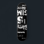 Distressed Grunge Urban Typography Word Cloud Skat Skateboard<br><div class="desc">The effect of this trendy street text based design depends on the length of your name. Select "Click to customize further" at the bottom of the "Personalize this template" to get the look you want. You can make the background and/or text any color you want as well. Have fun creating....</div>