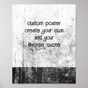 distressed grunge vintage style add your text poster