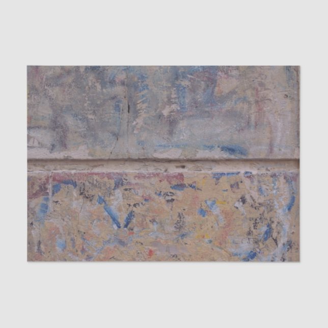 Distressed Grunge Weathered Paint Urban DIY Decor Tissue Paper (Front)