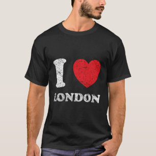 Distressed Grunge Worn Out Style I Love London T-Shirt