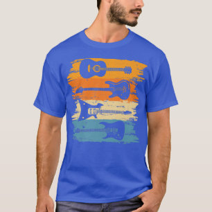 Distressed Guitar Player Retro Vintage Guitarist O T-Shirt
