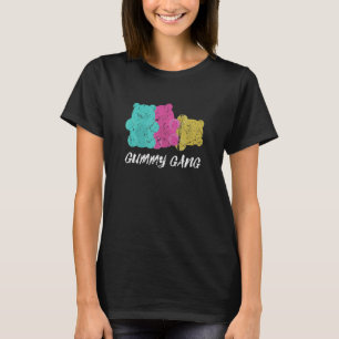 Distressed Gummy Gang Sweet Gummies Candy Bear T-Shirt