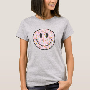 Distressed Happy Face Strawberry T-Shirt