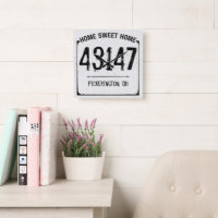 Distressed Home Sweet Home Zip Code