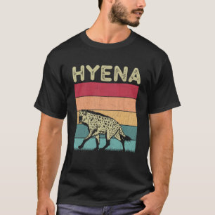 Distressed Hyena Lover Boys Girls Retro Style Hyen T-Shirt
