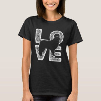 Distressed I Love My Great Pyrenees Dog Theme T-Shirt