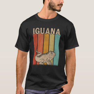Distressed Iguana Men Women Kid Cute Iguana Retr T-Shirt