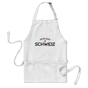 Distressed Interlaken Schweiz (Switzerland) Standard Apron