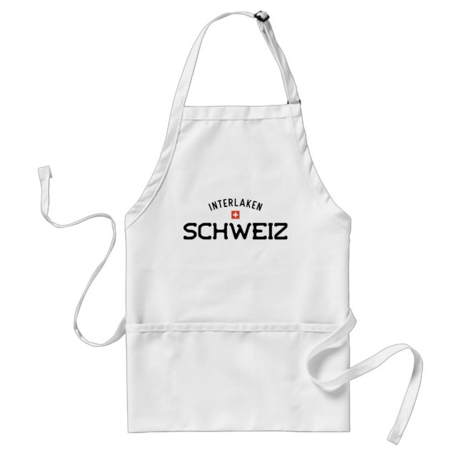 Distressed Interlaken Schweiz (Switzerland) Standard Apron (Front)