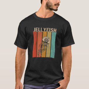 Distressed Jellyfish Men Women Kid Jellyfish Retr T-Shirt