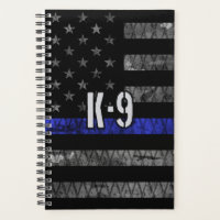 Distressed K-9 Unit Police Flag